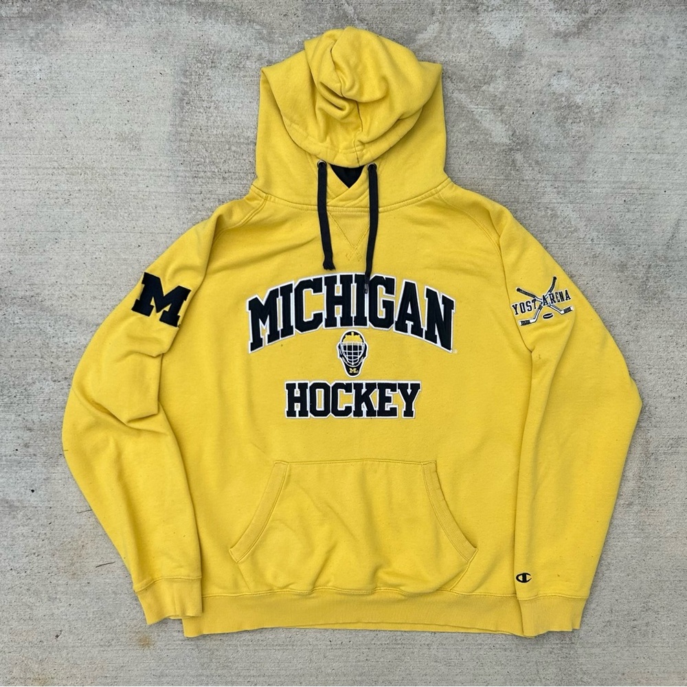 VINTAGE CHAMPION MICHIGAN HOCKEY HOODIE